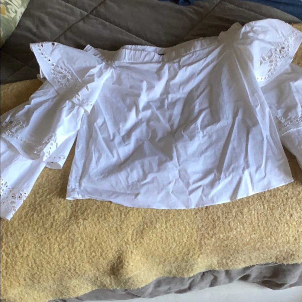 Intermix white off the shoulder top